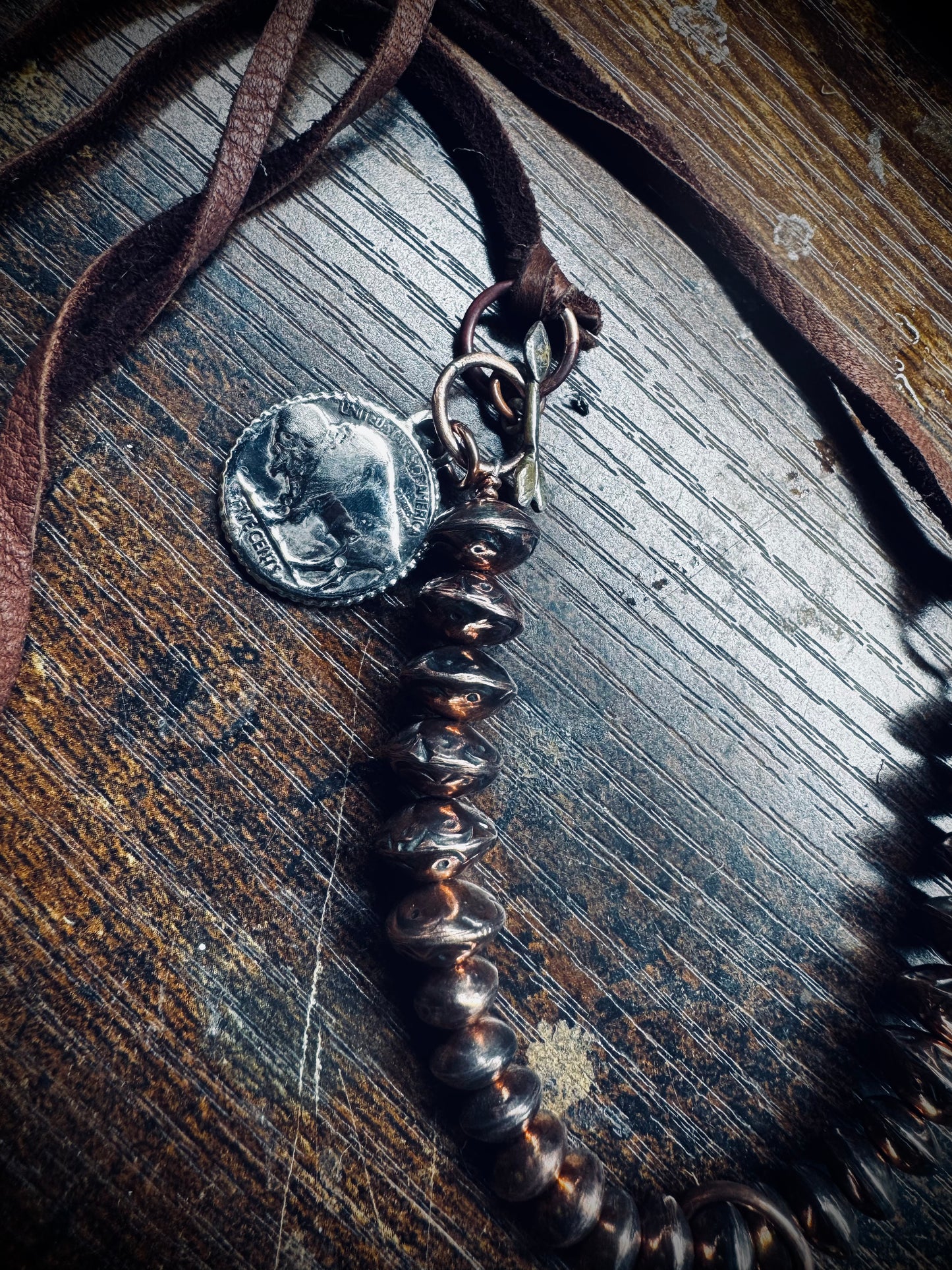 Cactus Necklace with Copper Beads