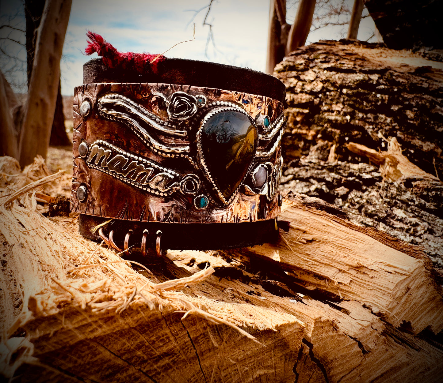 Mamma Tried Leather Cuff