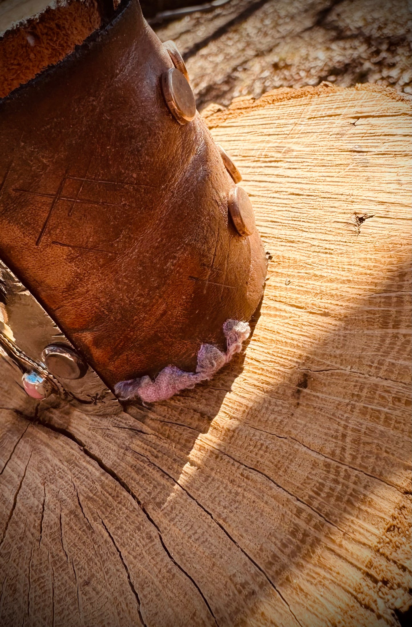 Leather Longhorn Cuff