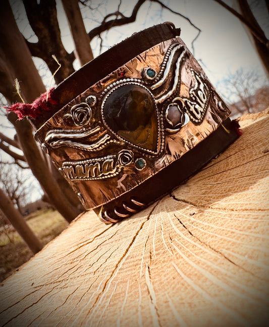 Mamma Tried Leather Cuff