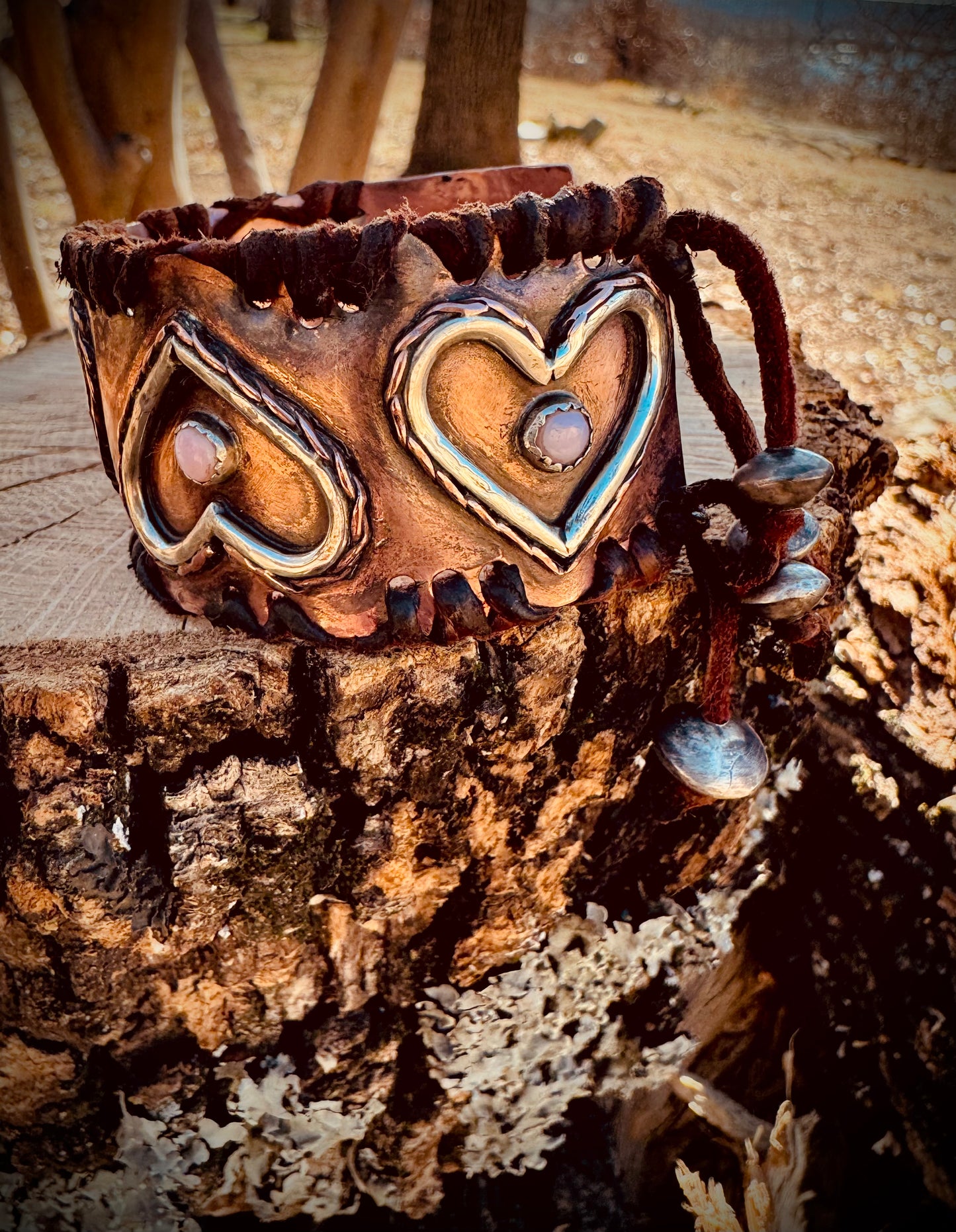 Copper Heart Cuff