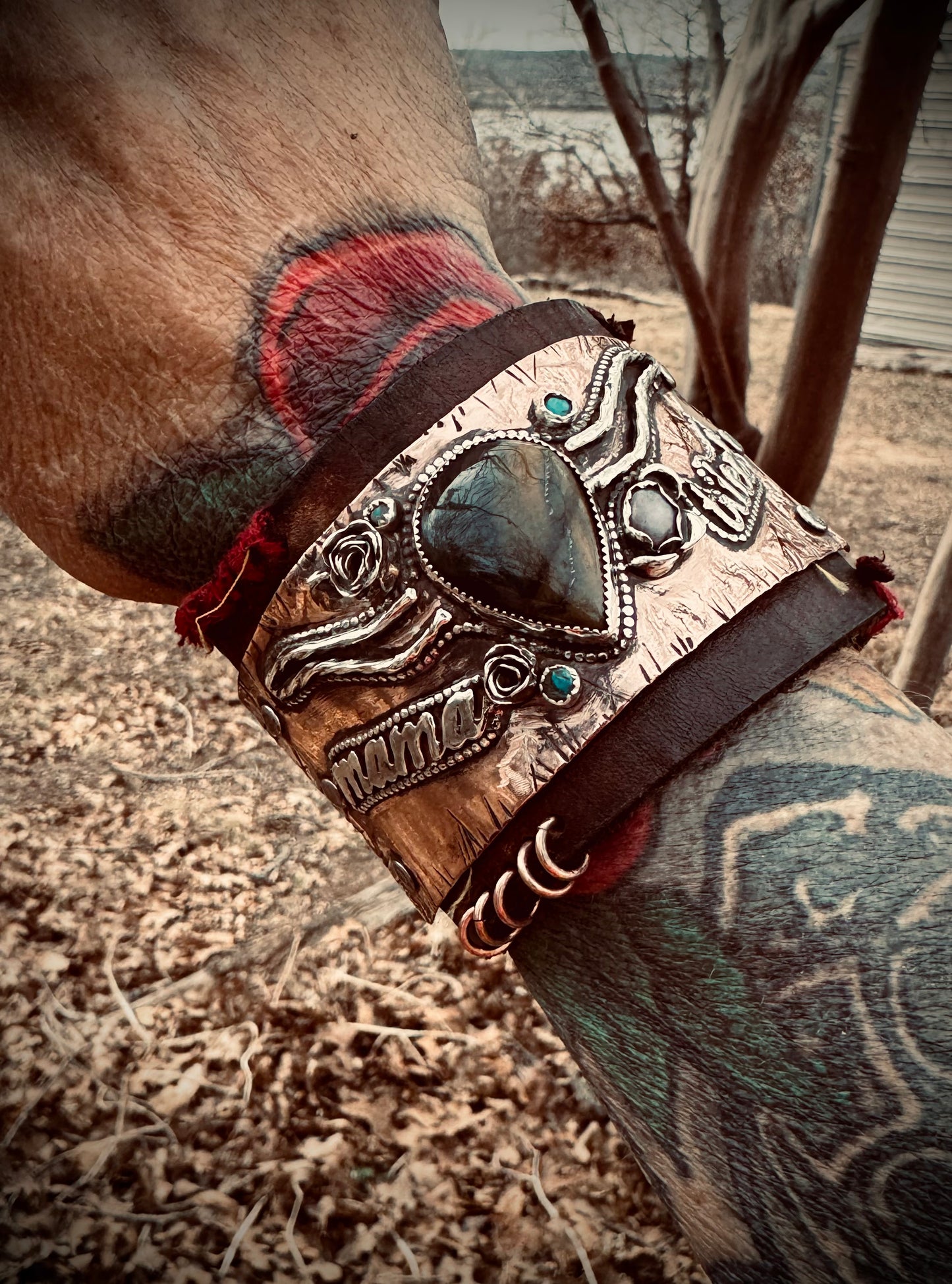 Mamma Tried Leather Cuff