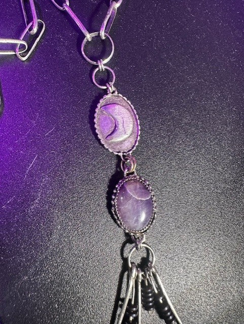 Amethyst Sterling Silver Necklace